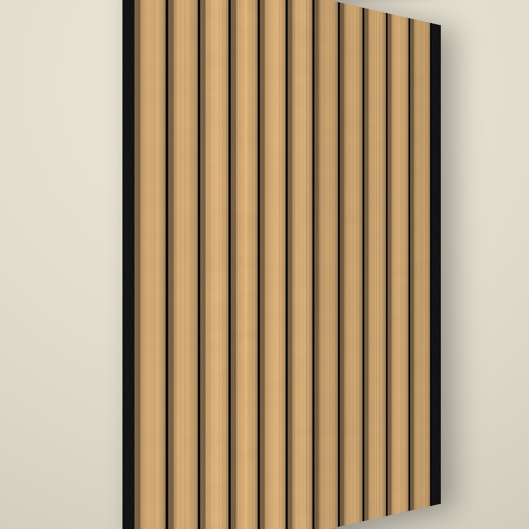 Ridgeline Fluted Sheet — Light Oak
